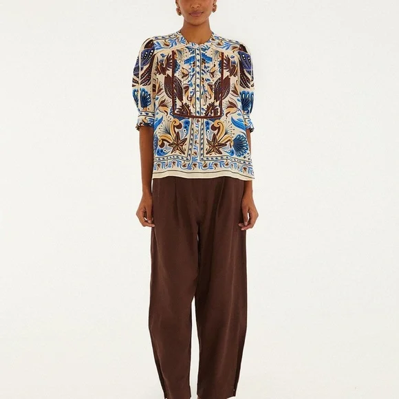 Farm Rio: Sand Nature Land Blouse